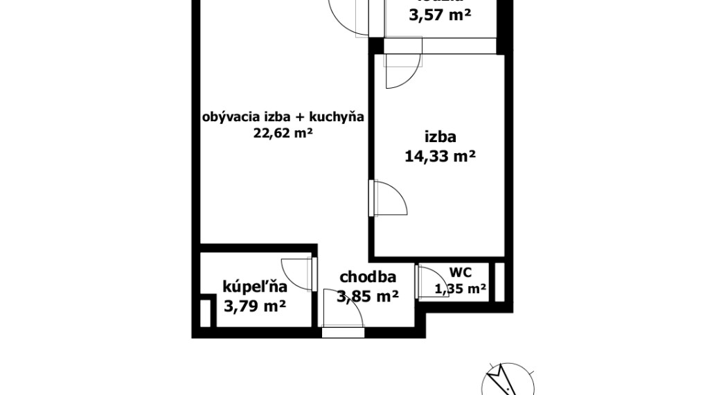 NOVOSTAVBA 2 izbový byt v perfektnej lokalite blízko centra mesta.